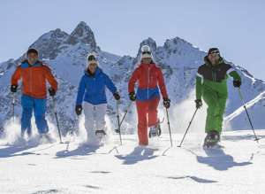 קבוצת גולשי קרוס סקי בהרים